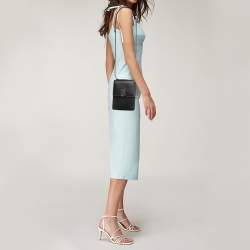 Pre Owned حقيبة كروس بربري روبن جلد وكانفاس مقوى تي بي متعدد الألوان 