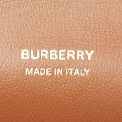 Pre Owned Burberry Brown Micro Olympia Crossbody Card Case
