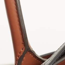 مملوكة مسبقًا Burberry Black/Brown TB Monogram Coated Canvas and Leather Medium Belt Bag