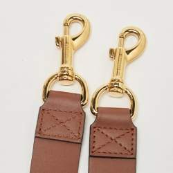 مملوكة مسبقًا Burberry Black/Brown TB Monogram Coated Canvas and Leather Medium Belt Bag