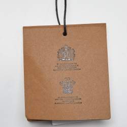 Pre Owned Burberry Brown/Beige Canvas and Leather Small Pocket Tote