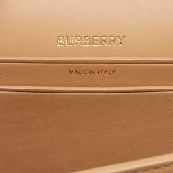 مملوكة مسبقًا Burberry Beige Leather Small Studded Olympia Shoulder Bag