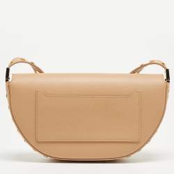 مملوكة مسبقًا Burberry Beige Leather Small Studded Olympia Shoulder Bag