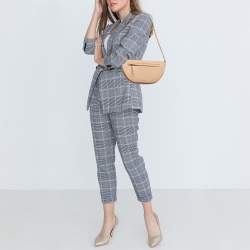 مملوكة مسبقًا Burberry Beige Leather Small Studded Olympia Shoulder Bag