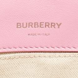 Pre Owned Burberry Light Pink Quilted Leather Small Lola Shoulder Bag