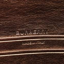 Pre Owned حقيبة كتف بربري إصدار محدود 224/ 250 صغيرة جلد أخضر