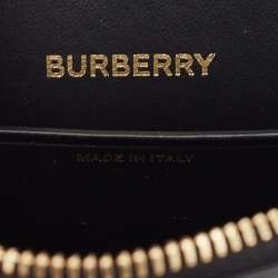 Pre Owned Burberry Black Leather Mini Olympia Leather Shoulder Bag