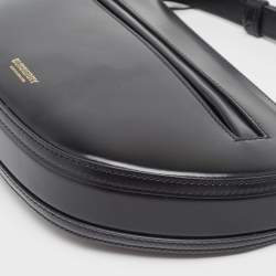 Pre Owned Burberry Black Leather Mini Olympia Leather Shoulder Bag