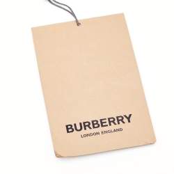 Pre Owned Burberry Two Tone Brown Leather Mini Zip Olympia Bag