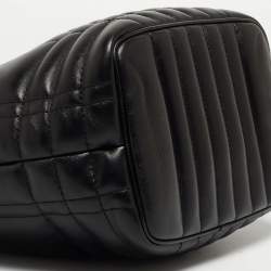 Pre Owned Burberry Black Leather Small Lola Bucket Bag