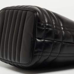 Pre Owned Burberry Black Leather Small Lola Bucket Bag