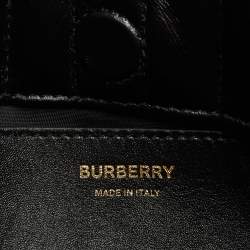 Pre Owned Burberry Black Leather Small Lola Bucket Bag
