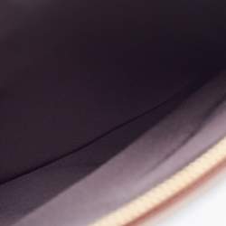 Pre Owned Burberry Multicolor Leather and Velvet Olympia Scarf Oversized Clutch