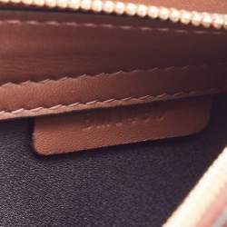 Pre Owned Burberry Multicolor Leather and Velvet Olympia Scarf Oversized Clutch