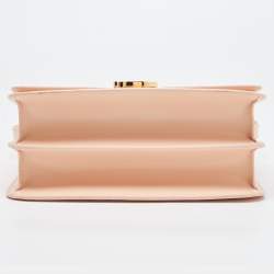 Pre Owned حقيبة كتف بربري TB  جلد وكانفاس رصاصي/أسود صغيرة 