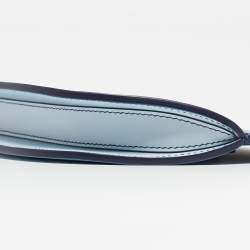 Pre Owned Burberry Ombre Blue Leather Crystal Olympia Clutch