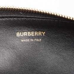 Pre Owned Burberry Black Leather Large Olympia Shoulder Bag