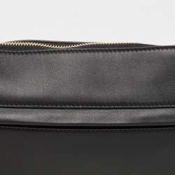 Pre Owned Burberry Black Leather Large Olympia Shoulder Bag