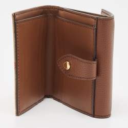 Pre Owned محفظة بربري لونا جلد وقماش كاروهات هاوس تشيك بيج/بني