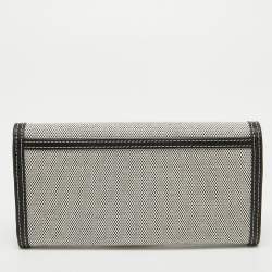 مملوكة مسبقًا محفظة كونتينتال  بربرى بورتر جلد وقماش كاروهات هاوس بنية