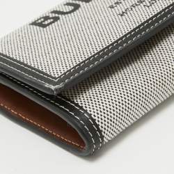 مملوكة مسبقًا محفظة كونتينتال  بربرى بورتر جلد وقماش كاروهات هاوس بنية