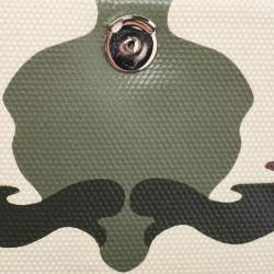 Pre Owned Burberry Green Camouflage Coated and Canvas Small Lola Shoulder Bag