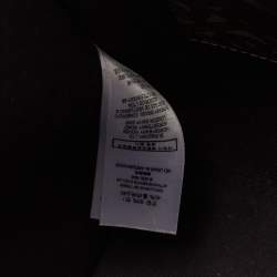 Burberry Black/Brown TB Monogram Coated Canvas and Leather Stripe Portrait Tote