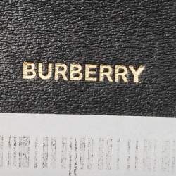 Burberry Black/Brown Leopard Print Leather Jody Chain Card Case