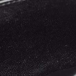 Pre Owned Burberry Black Leather Mini TB Shoulder Bag