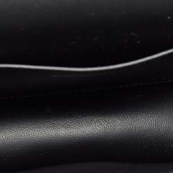 Pre Owned Burberry Black Leather Mini TB Shoulder Bag