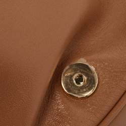 Pre Owned Burberry Beige Soft Leather Small Olympia Bag