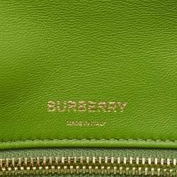 Burberry Green Leather Small Olympia Shoulder Bag