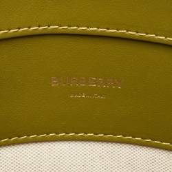 Burberry Green/Blue Leather Medium Pocket Bag