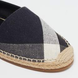 Burberry Multicolor Canvas Hodgeson Espadrille Flats Size 38