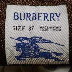 Burberry Yellow Nubuck Leather Stride Derby Loafers Size 37