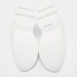 Pre Owned Burberry White Quilted Leather TNR Classic Sneakers Size 37