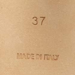 Pre Owned Burberry Beige Velvet Bethany Ankle Wrap Pumps Size 37