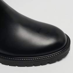 مملوكة مسبقًا Burberry Chelsea Size 41 Black Leather Ankle Length Boots