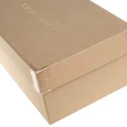 Pre Owned Burberry Black Perforated Check Leather Westford Low Top Sneakers Size 41