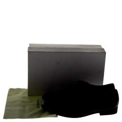 Pre Owned Burberry Black Leather Lace Up Derby Size 38.5