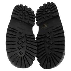 Pre Owned Burberry Nude Leather Aldwych Platform Oxfords Size 40