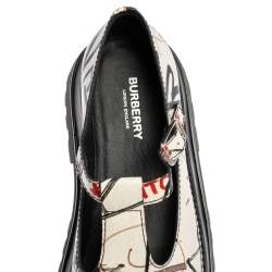 Burberry Nude Leather Platform Oxfords Size 39.5