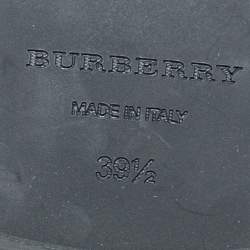 Pre Owned Burberry Black Patent Leather Doherty Multi-Strap Brogue Oxfords Size 39.5