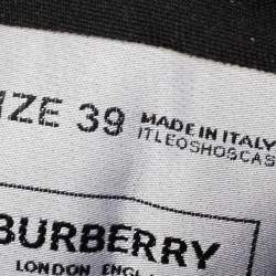 مملوكة مسبقًا Burberry Tri-Color Printed Coated Canvas Arthur Low-Top Sneakers Size 39