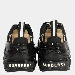 مملوكة مسبقًا Burberry Vintage Check Cotton and Nylon Arthur Sneakers EUR 37