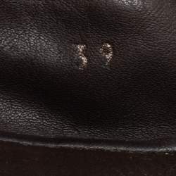 Pre Owned Burberry Multicolor Nova Check Canvas and Leather Buckle Scrunch Ballet Flats Size 39