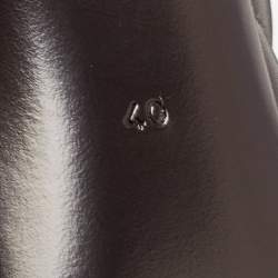 Burberry Black Quilted Leather Alexandra Pointed Toe Ankle Boots Size 40