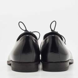 Burberry Black Leather Lace Up Derby Size 39.5