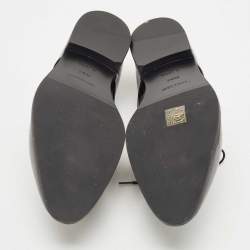 Burberry Black Leather Lace Up Derby Size 39.5