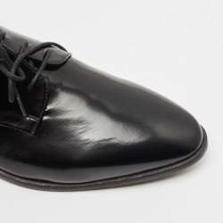 Burberry Black Leather Lace Up Derby Size 39.5
